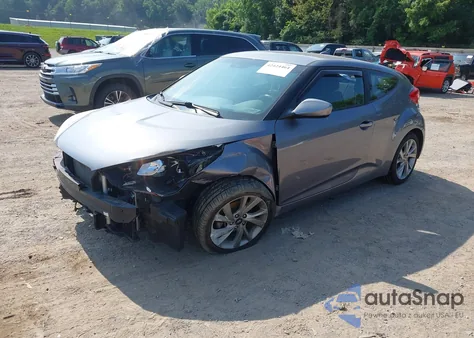 2016 Hyundai Veloster из США, поврежденный, VIN KMHTC6AD9GU284901